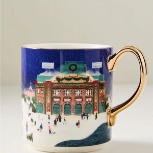 Anthropologie Holiday in the city Boston Mug with Gold Handle -2025